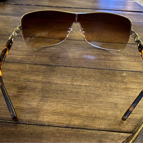 Coach Gold and Tortoise Sunglasses - Picture 4 of 7